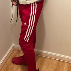 Red Adidas Climacool Sweat Pants